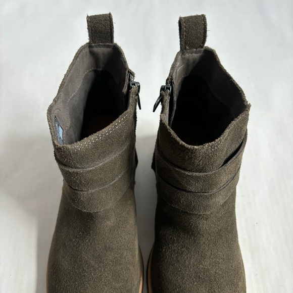 UGG Josefene Suede Strap Metal Buckle Ankle Boots Slate Dark Green Size 6 - Picture 6 of 17